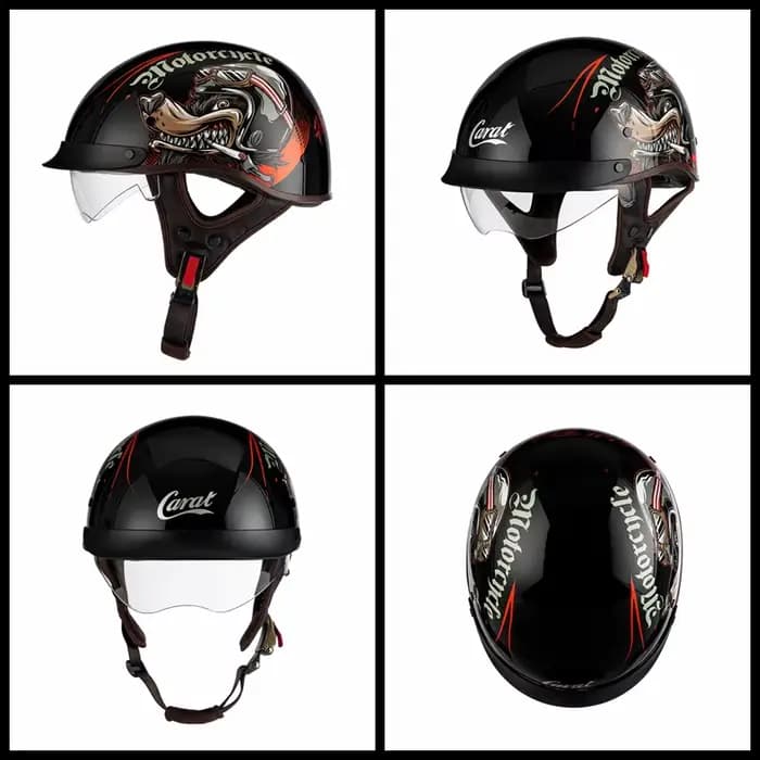 Casque de Moto rétro allemand Casco