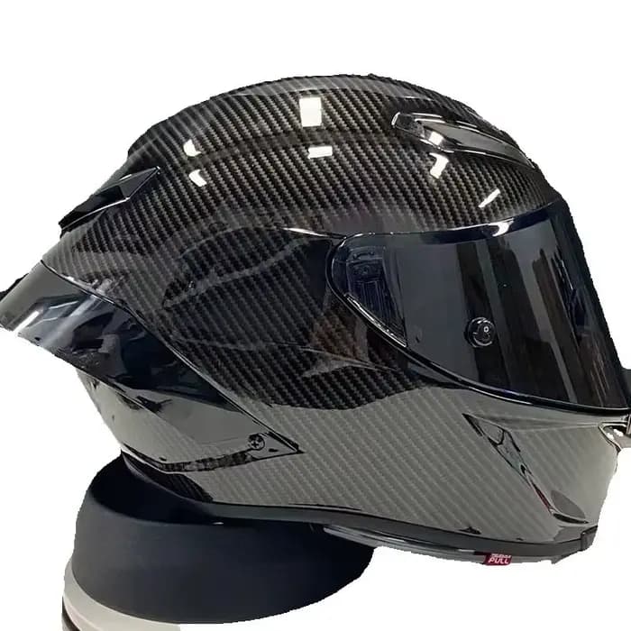 Casque de moto intégral noir pour hommes et femmes