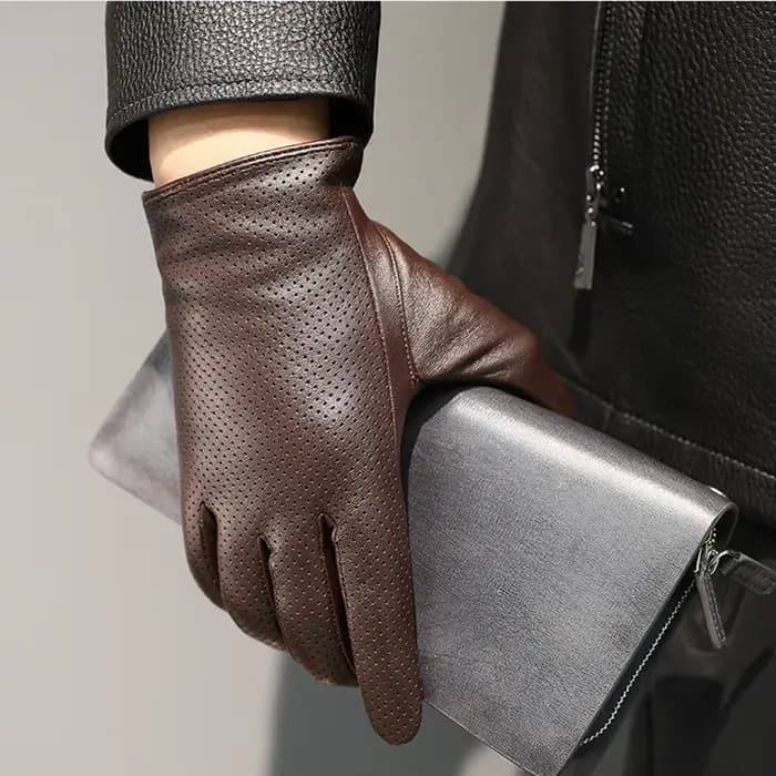 Gants en cuir de mouton véritable pour hommes