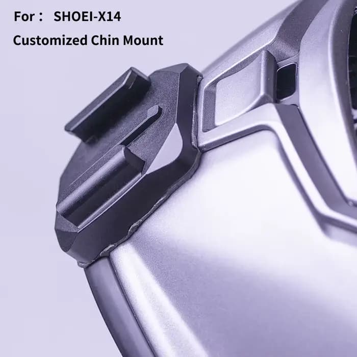 TUYU pour SHOEI Hornet ADV GT Air 2 X15 X14 Z8 Z7 support de menton de casque en aluminium CNC personnalisé pour GoPro Insta360 accessoires DJI