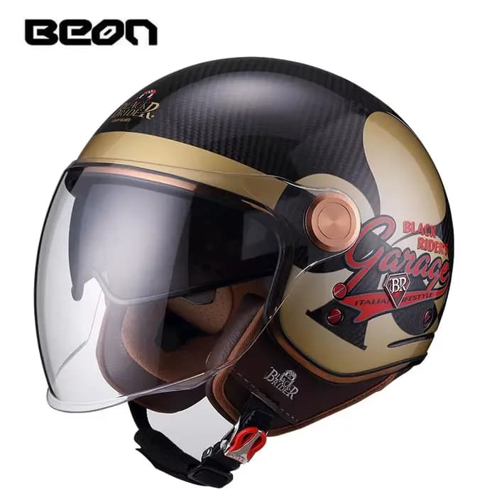 Casque de moto BEON BR20 en fibre de carbone ultra léger