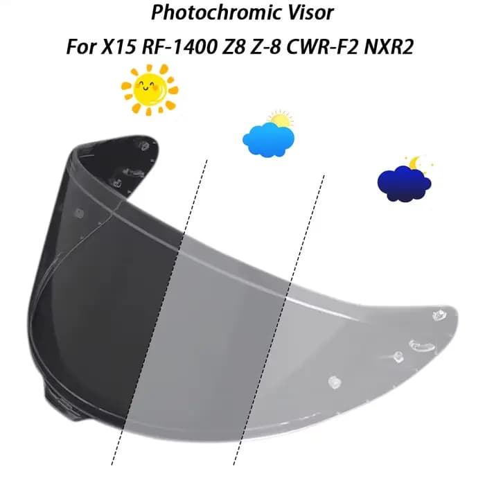 Pour shoei X15 RF-1400 Z-8 CWR-F2 NXR2 casque lentille hromique