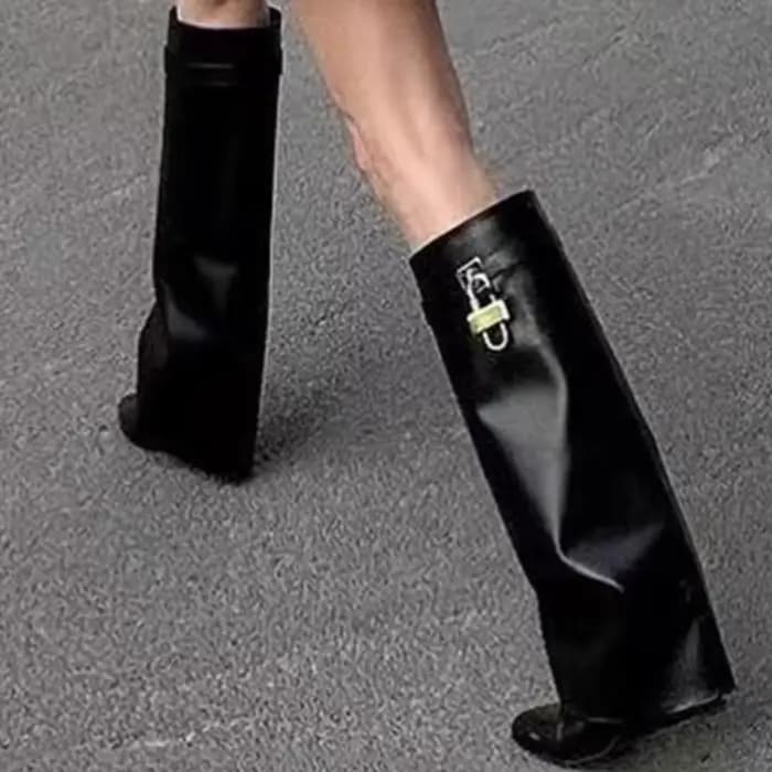 Bottes de motard Sexy au dessus du genou pour femmes