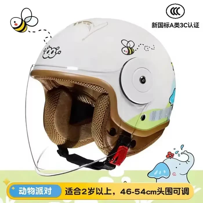 Modèle de bande dessinée enfant Moto casque intégral pour enfants Casco