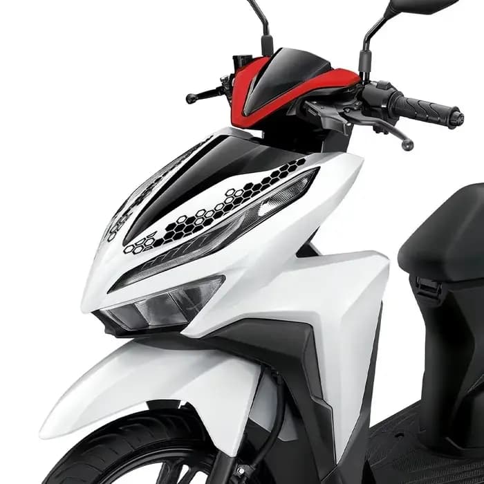 Autocollants réfléchissants créatifs en forme de nid d'abeille pour moto