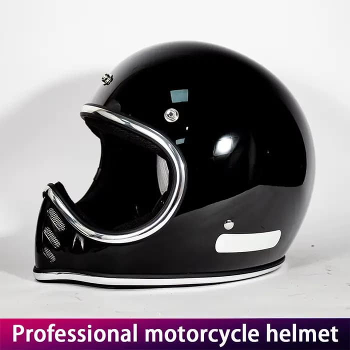 Casque de moto japonais rétro pointe de croisière