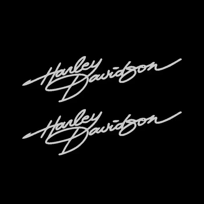 Autocollants personnalisés créatifs pour casque de moto Harley Davidson Signature