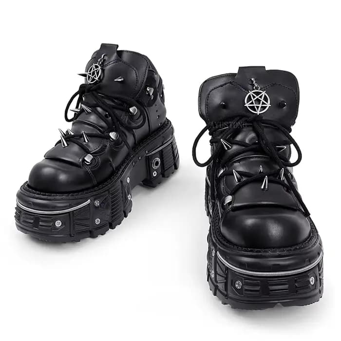 Bottines gothiques rock