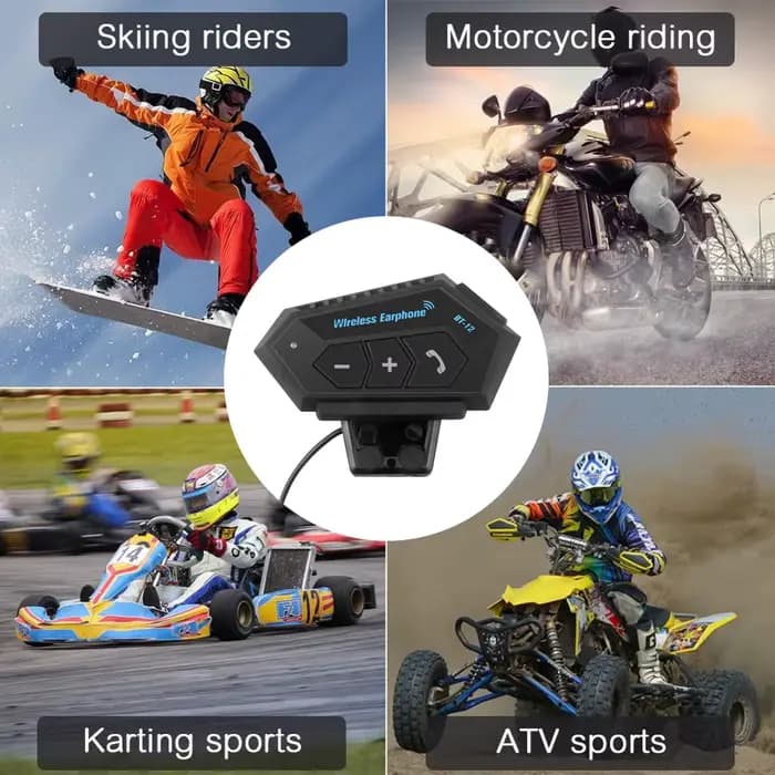 Écouteurs Bluetooth stéréo pour moto