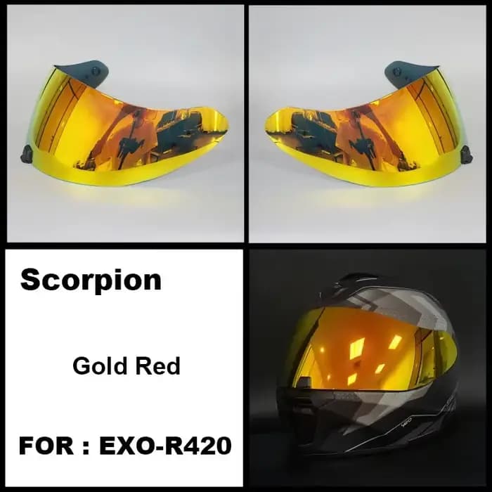 Casse-têtes ete SCORPION EXO-R420 Casque Visière Bouclier Lentille Moto Accessoires
