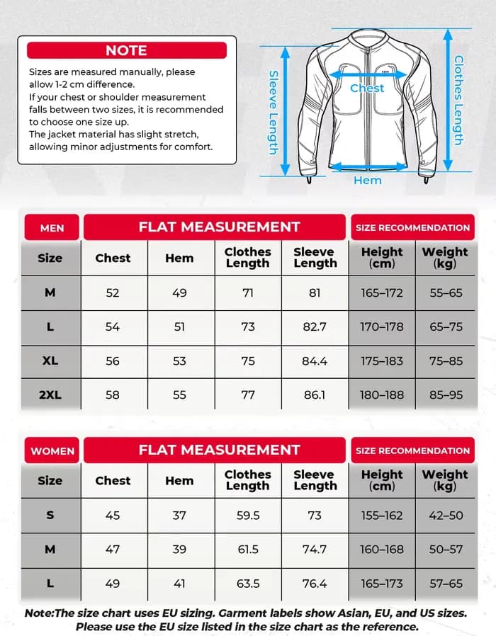 Veste d'armure de moto unisexe
