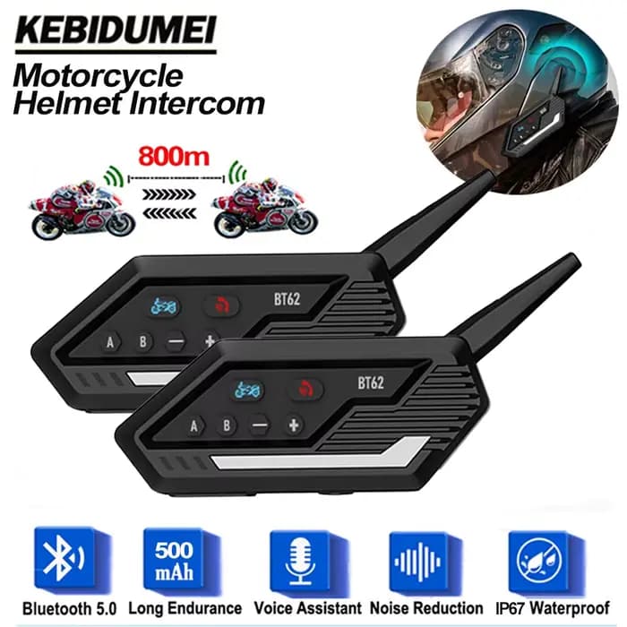 Interphone Bluetooth pour casque de moto