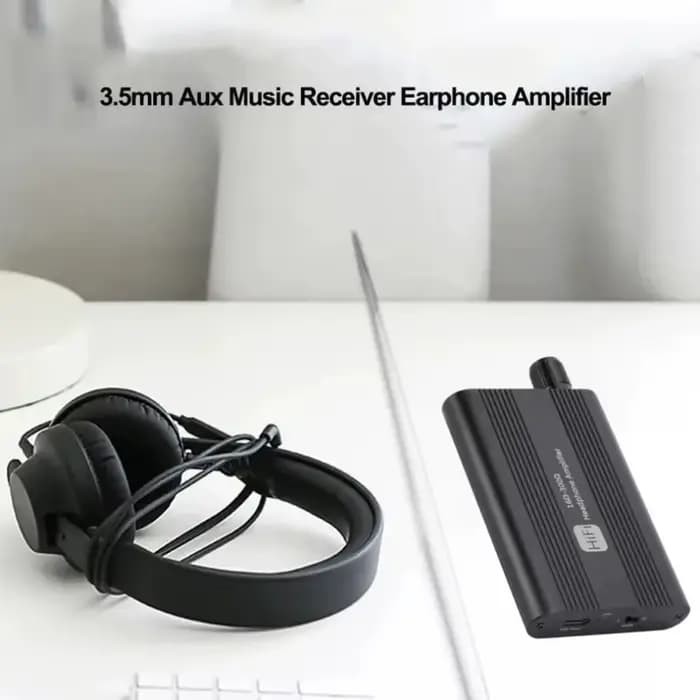 Amplificateur de casque HiFi 16-300Ω, Mini amplificateur audio stéréo HiFi, amplificateur audio avec câble Jack 3.5mm pour lecteur de musique