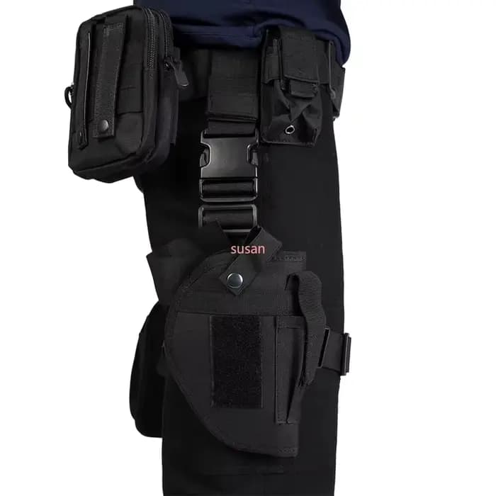 Accessoires de costume pour jeu de carnaval et d'Halloween, ceinture utilitaire avec sacs, T-shirt de cosplay héros Leon Kennedy, sous-bras d'officier 787KM3