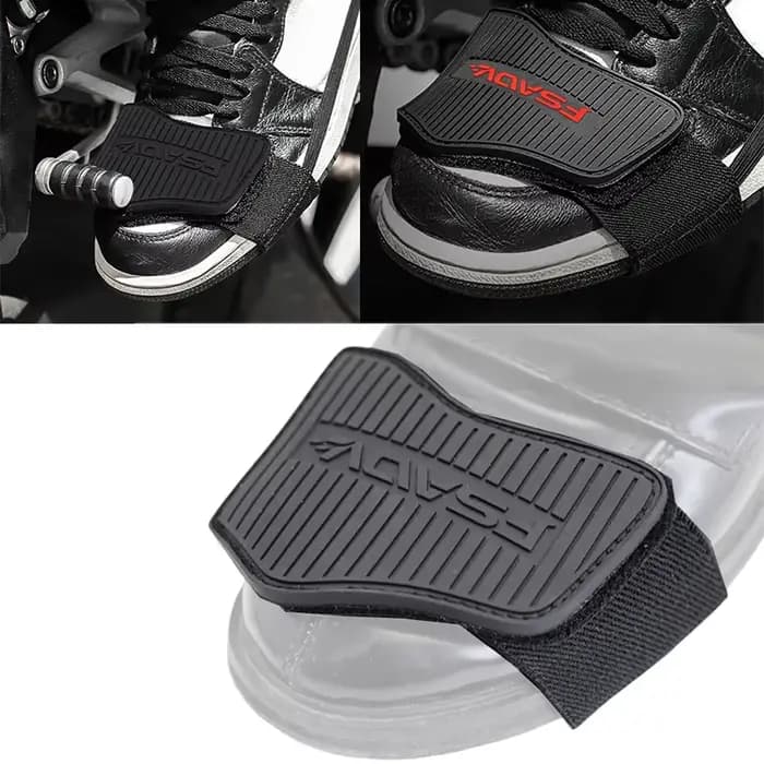Coussinet de changement de vitesse pour moto, housse de Protection pour botte en caoutchouc, bouclier de levier de vitesse réglable, antidérapant, couvre-chaussures, Protection des chaussures de moto