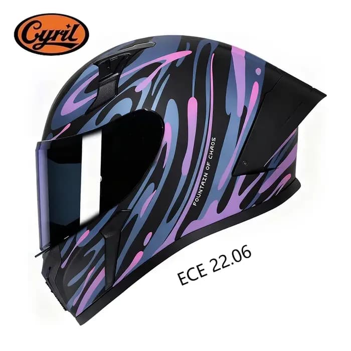 Casque intégral CYRIL certifié ECE 22.06 et homologué DOT pour hommes et femmes