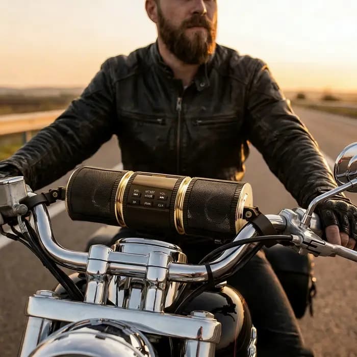 Système audio pour moto avec Bluetooth