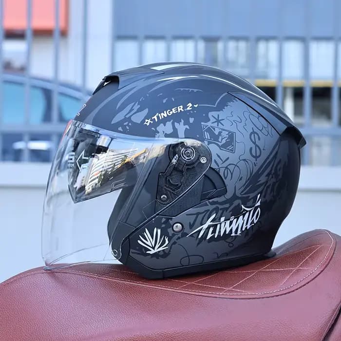 Casque de moto ouvert Orz-600-Classic 3/4