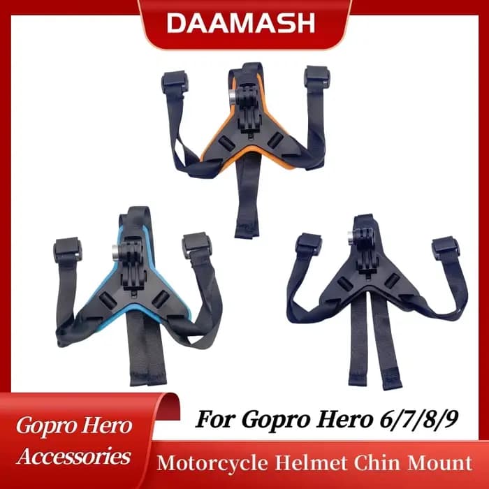 Support de mentonnière pour casque GoPro Hero13 12 10 9 8 – Accessoire de fixation pour caméra d'action