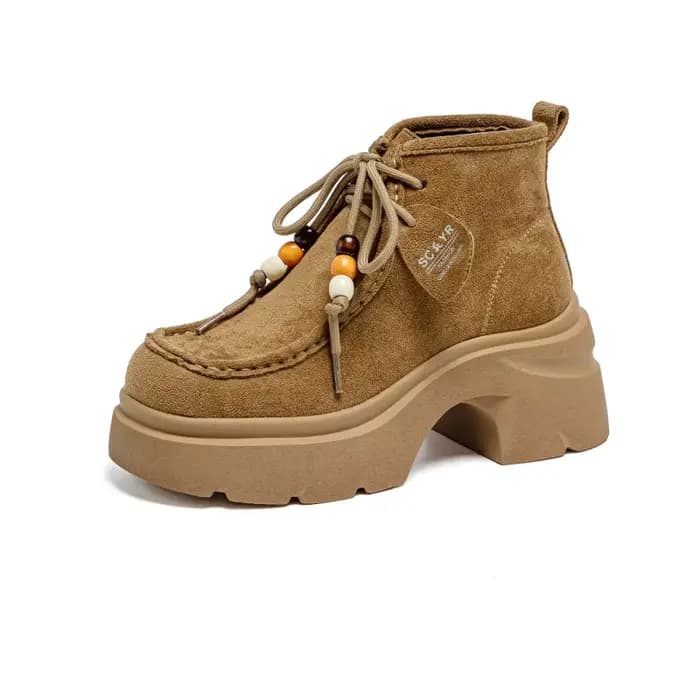 Bottes à semelles épaisses pour femmes de petite taille, nouvelle mode d'automne, polyvalentes, confortables, sportives, bottes courtes décontractées