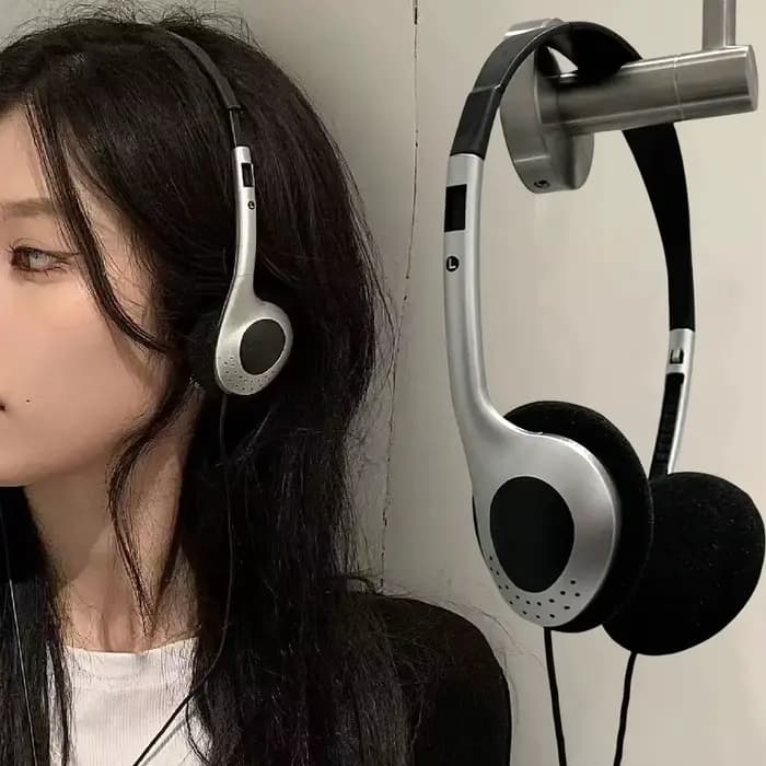 Casque filaire rétro portable