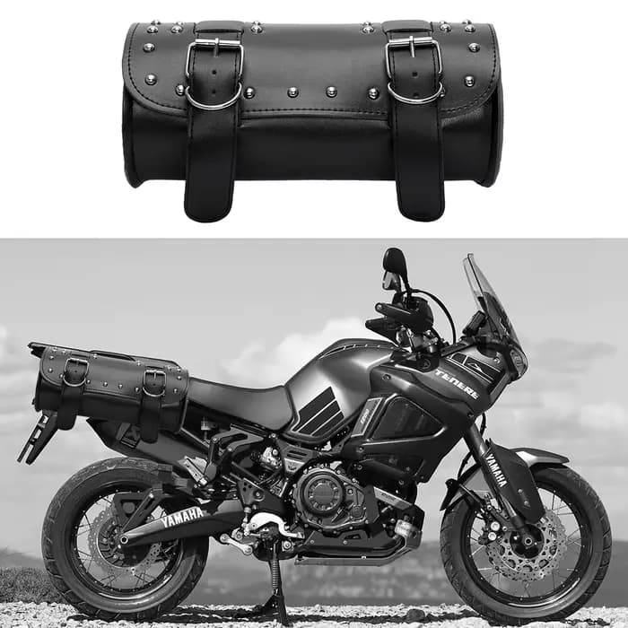 Sac à dos de Moto, sac de selle en cuir PU