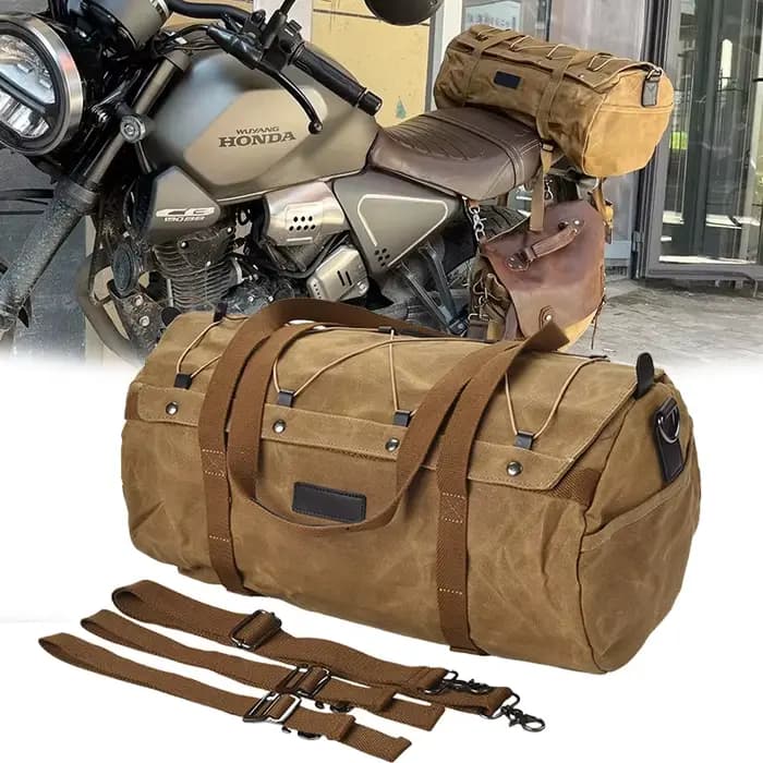 Sac de siège arrière de moto Vintage