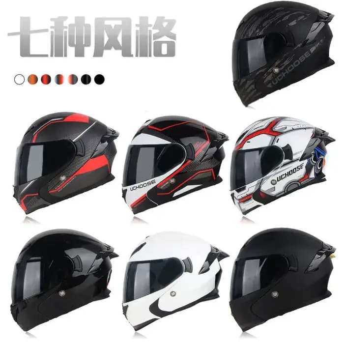 Casque de Moto double lentille