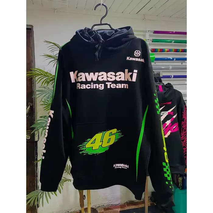 Kawasaki Racing 46 Nouveaux sweats à capuche de moto pour hommes et femmes