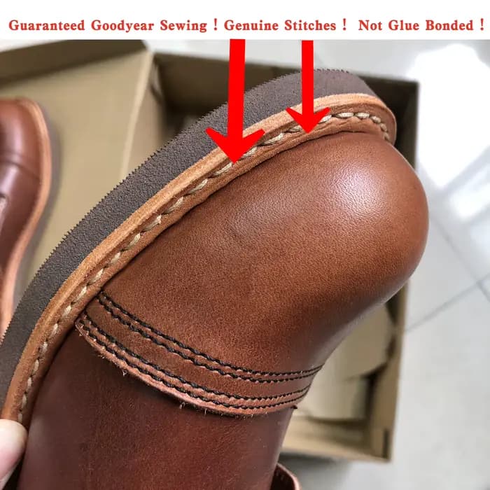 Bottes de travail durables à coudre Goodyear