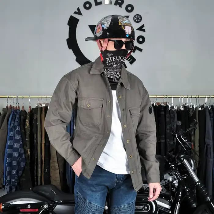 Veste de moto rétro pour homme