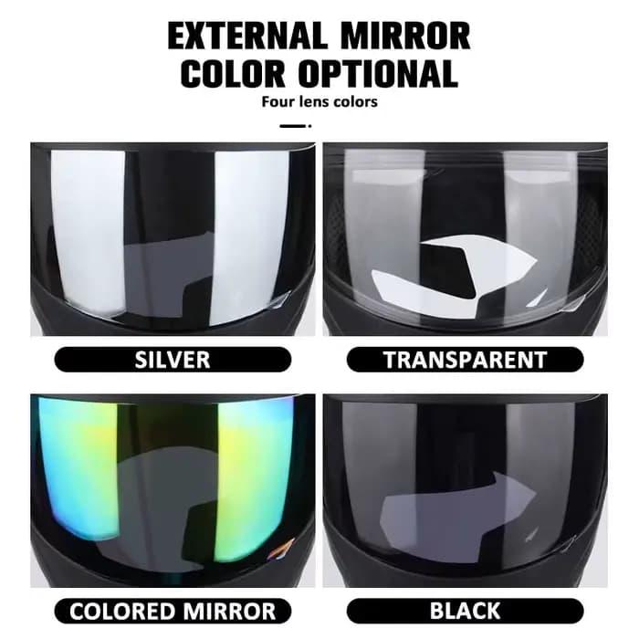 Casques de moto modulaires Uchoose unisexes pour la course