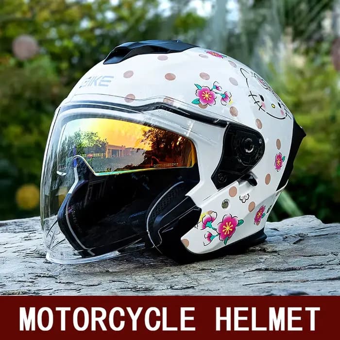 Casque de moto rétro universel quatre saisons