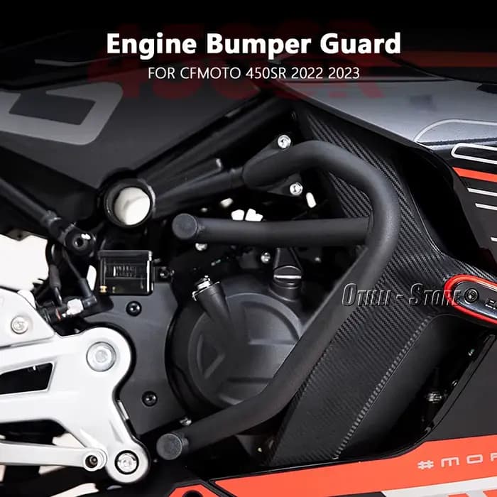 Nouveau Accessoires de moto noir autoroute moteur garde pare-chocs Crash Bar protecteur pour CFMOTO 450SR 450 SR