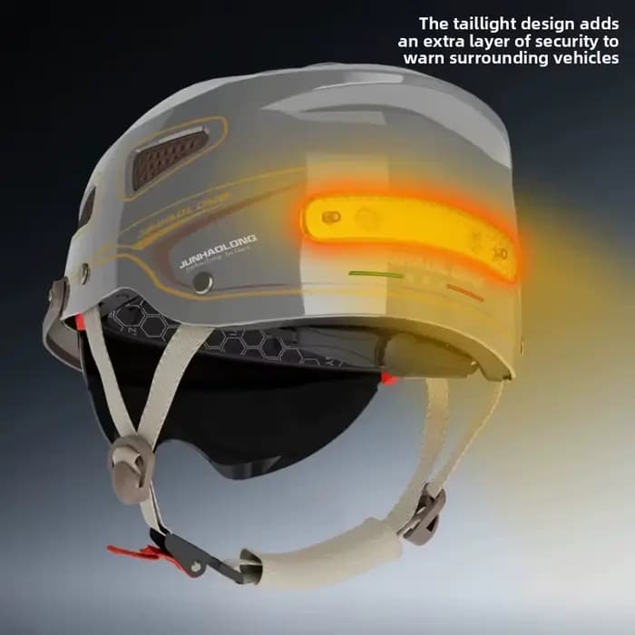 Casque Demi-ouvert Rétro d'Été pour Moto/Vélo Électrique
