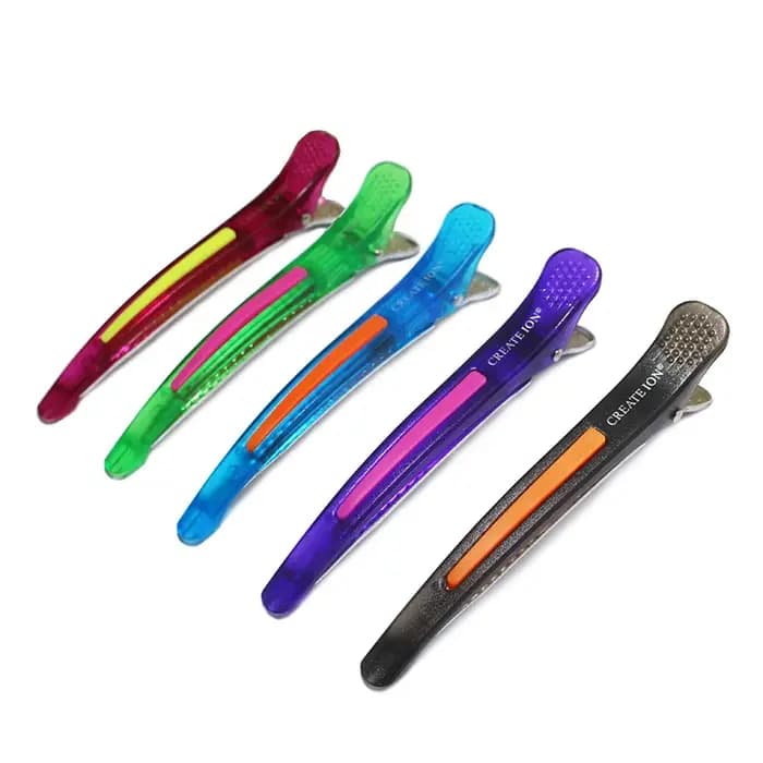 Épingle à cheveux en plastique segmenté pour Salon de coiffure, accessoires de coiffure, Clips pour tondeuse à cheveux, outils de coiffure professionnels