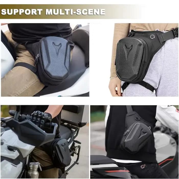 Sacoche de cuisse imperméable pour moto