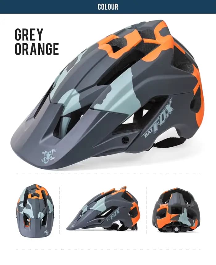 Casque de vélo BATFOX, casque de montagne moulé intégral
