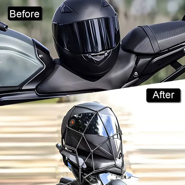 Sac de rangement extensible universel pour casque de moto