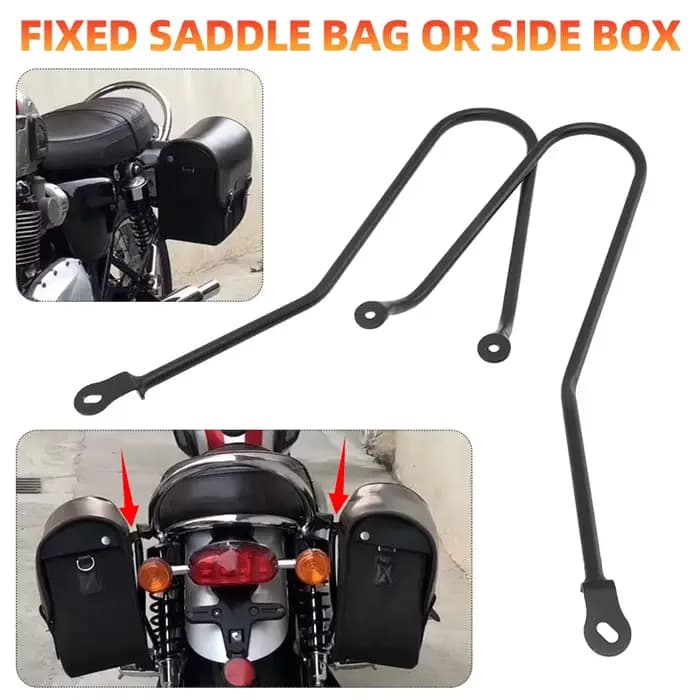 Accessoires de moto, supports de sacoches en fer