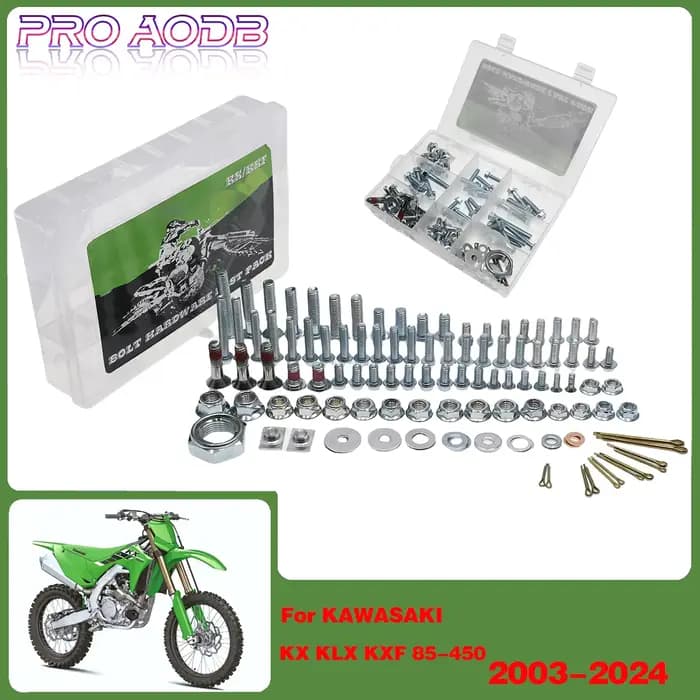 Kit de fixation complet en plastique pour moto KAWASAKI KX KLX KXF 80 85 100 125 250 450 2003-2023 2024 2025
