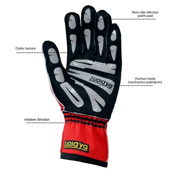 Gants de course tout-terrain pour kart en plein air
