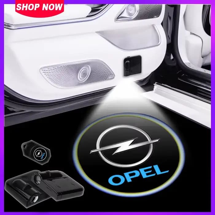 Projecteur LED pour porte de voiture, lampe à ombre, accessoires de voiture pour Opel Astra j Insignia Astra g Corsa Zafira b Mokka Vivaro Meriva