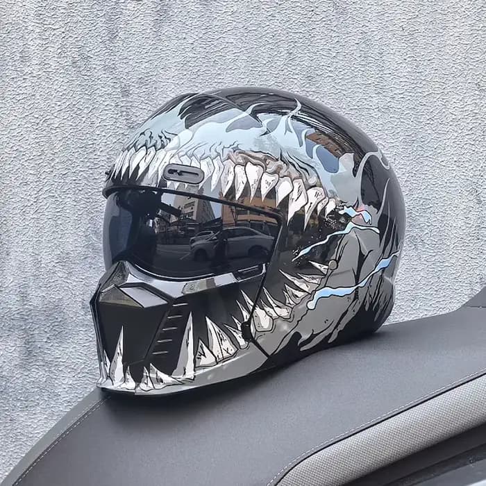 Casque de moto rétro ORZ-GB7 Scorpion
