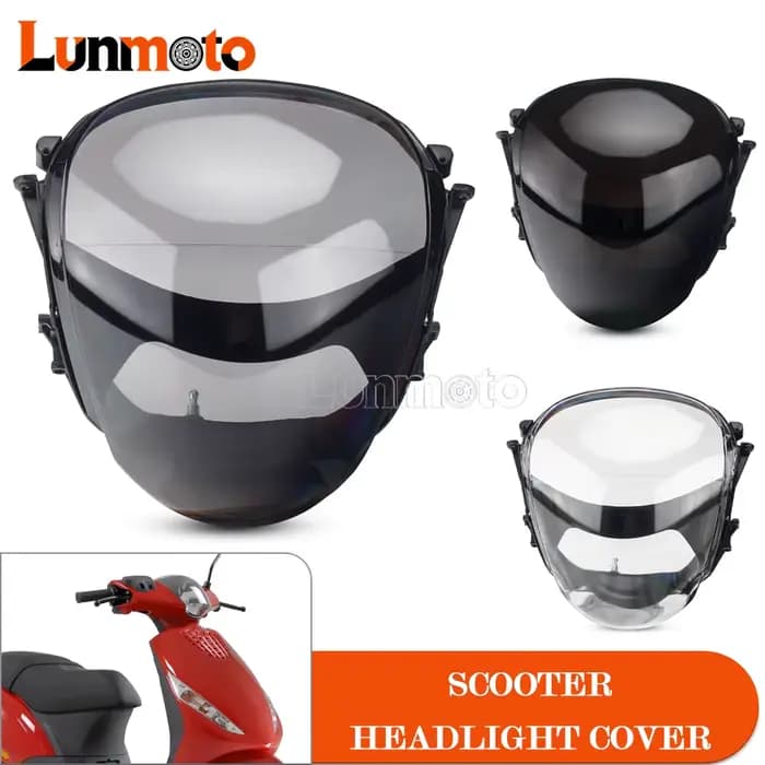 Couvercle en verre de phare de moto pour Piaggio Zip 100 98 4T 50 49 2T AC DT LC 50 4T