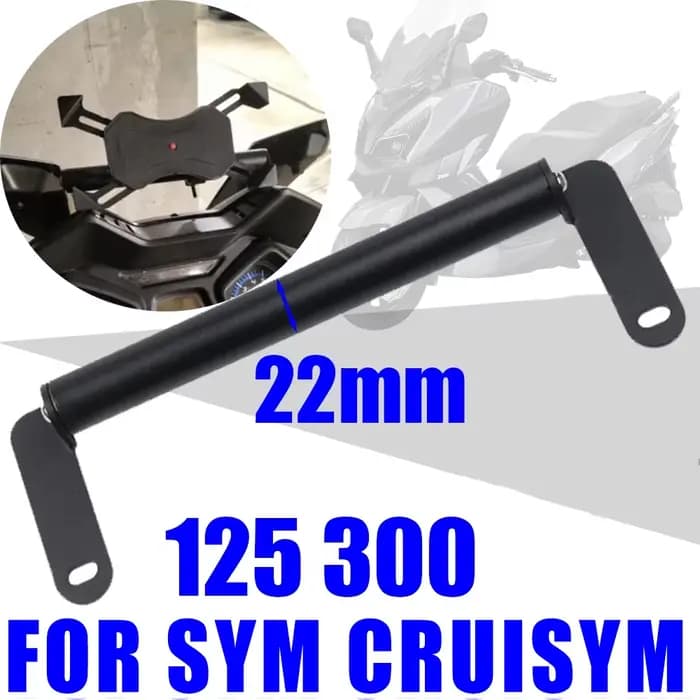 Pour SYM CRUISYM 125i 300 300i Alpha 125 accessoires de Scooter pare-brise Support de téléphone portable