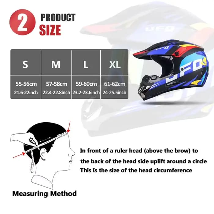 Casque moto intégral pour VTT tout-terrain classique
