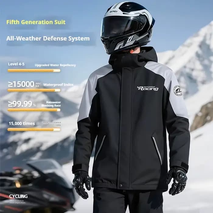 Combinaison de pluie pour motard