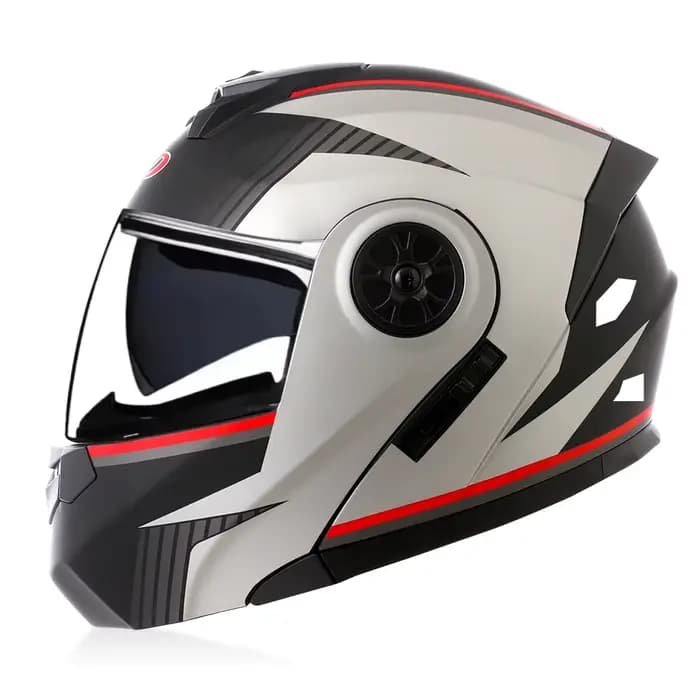 Casque de moto modulaire de haute qualité à visière relevable