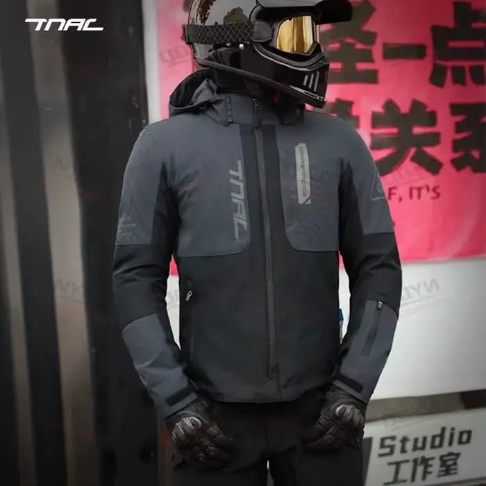 Veste de moto en maille pour hommes